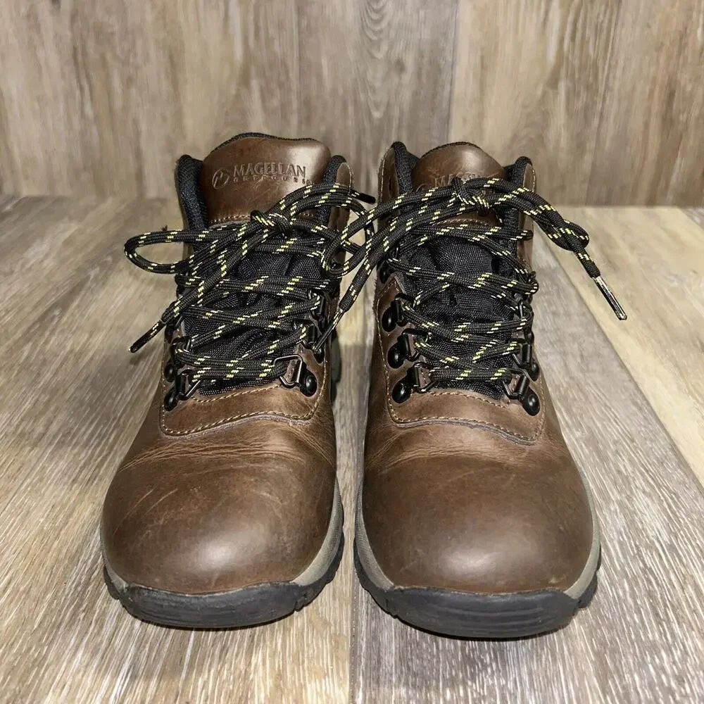 Magellan Outdoors Kids Boys Youth US Size 2 YFWMFYC1139 Brown Waterproof Boots